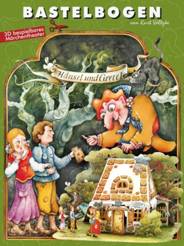 Bastelbogen "Hänsel und Gretel" für Kinder ab 6 Jahre