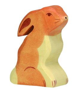 Holztiger Hase für Kinder ab 3 Jahre