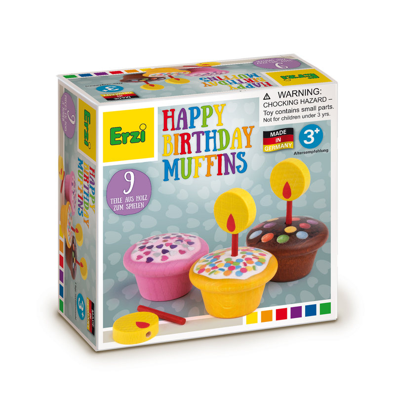Happy Birthday Muffins für Kinder ab 3 Jahre