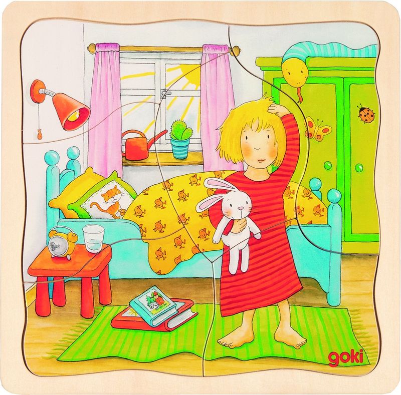 Schichtenpuzzle "Mein Tag" für Kinder ab 3 Jahre