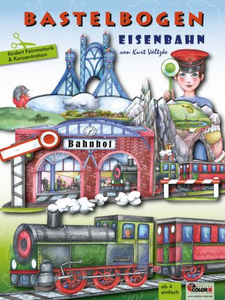 Bastelbogen Eisenbahn für Kinder ab 6 Jahre