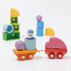 Grimm's Bauspiel Holzzug für Kinder ab 3 Jahre