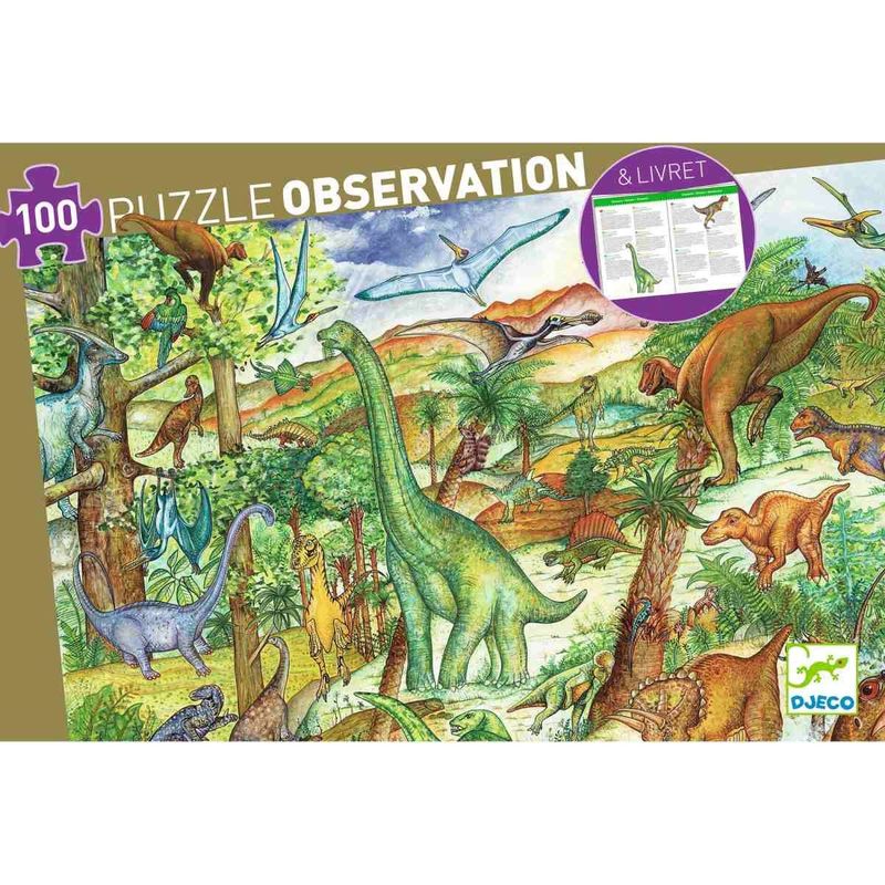 Wimmelpuzzle Dinosaurier für Kinder ab 5 Jahre