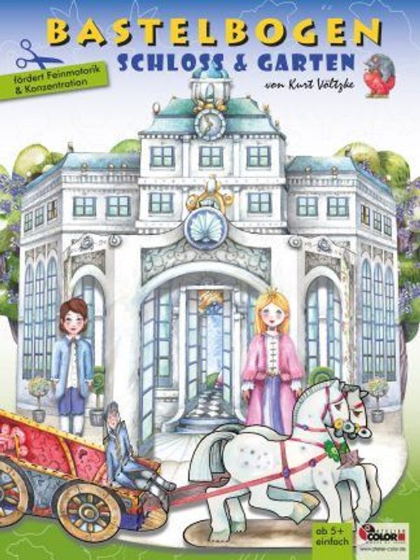 Bastelbogen "Schloss und Garten" für Kinder ab 5 Jahre