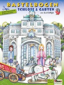Bastelbogen "Schloss und Garten" für Kinder ab 5 Jahre