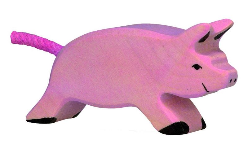 Holztiger Ferkel für Kinder ab 3 Jahre
