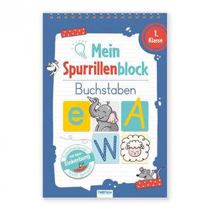 Mein Spurrillenblock Buchstaben