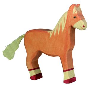 Holztiger Pferd für Kinder ab 3 Jahre