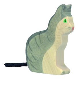 Holztiger Katze für Kinder ab 3 Jahre
