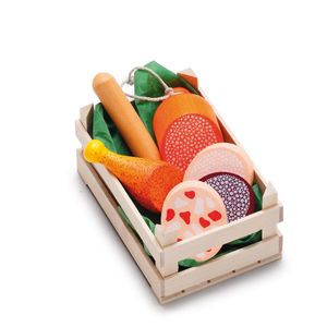 Wurstwaren aus Holz, klein für Kinder ab 3 Jahre