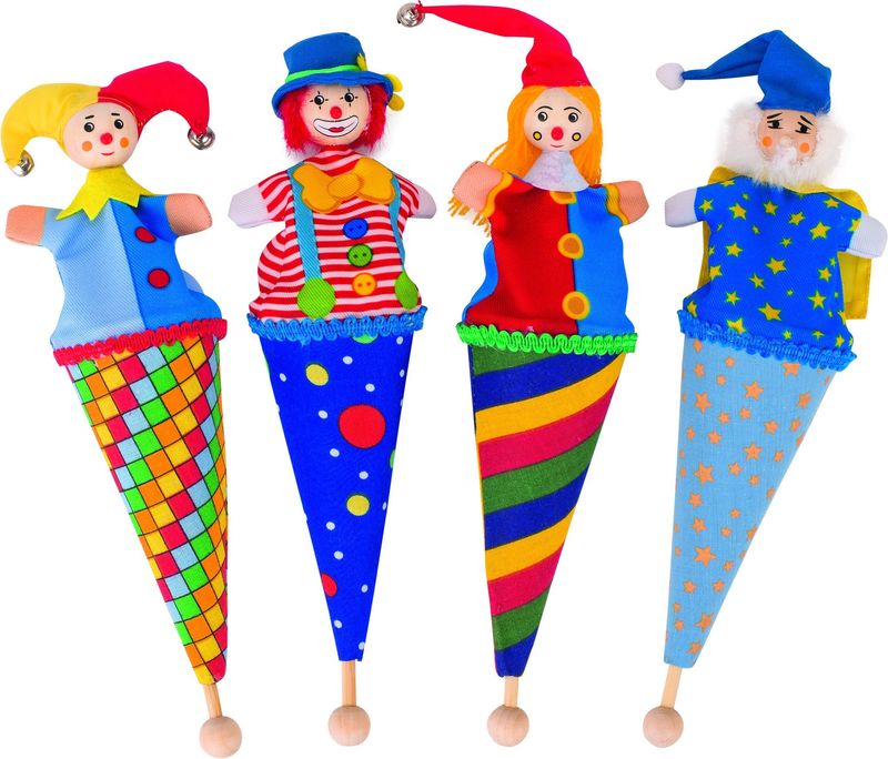 Tütenpuppe mit Holzkopf für Kinder ab 3 Jahre
