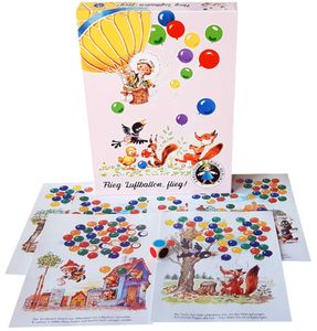 Würfelspiel "Flieg Luftballon, flieg" für Kinder ab 4 Jahre