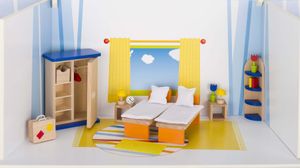 Puppenmöbel Schlafzimmer für Kinder ab 3 Jahre
