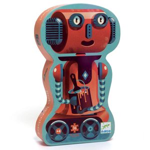 Silhouettenpuzzle Bob der Roboter für Kinder ab 4 Jahre