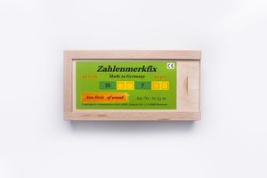 Zahlenmerkfix aus Holz für Kinder ab 4 Jahre