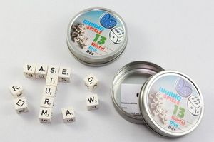Holz Buchstabenwürfel für Kinder ab 5 Jahre