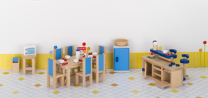 Puppenhausmöbel Küche für Kinder ab 3 Jahre