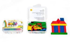 Kleines Fröbelspiel Familie Dreieck für Kinder ab 3 Jahre