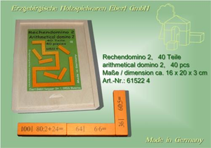 Rechendomino 2 aus Holz