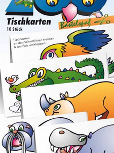 Tischkarten für Kinder ab 3 Jahre