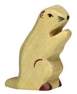 Holztiger Murmeltier für Kinder ab 3 Jahre