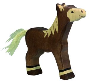 Holztiger Fohlen für Kinder ab 3 Jahre